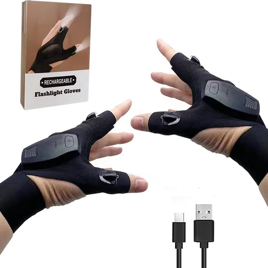 TOACH Hot Sale Working Light Glove Light Rechargeable LED Flashlight Glove Outdoor with Lights
