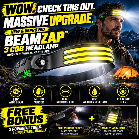 BeamZap™ 230° Rechargeable Motion Headlamp