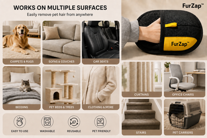 FurZap™ – Electrostatic Pet Hair Remover Glove