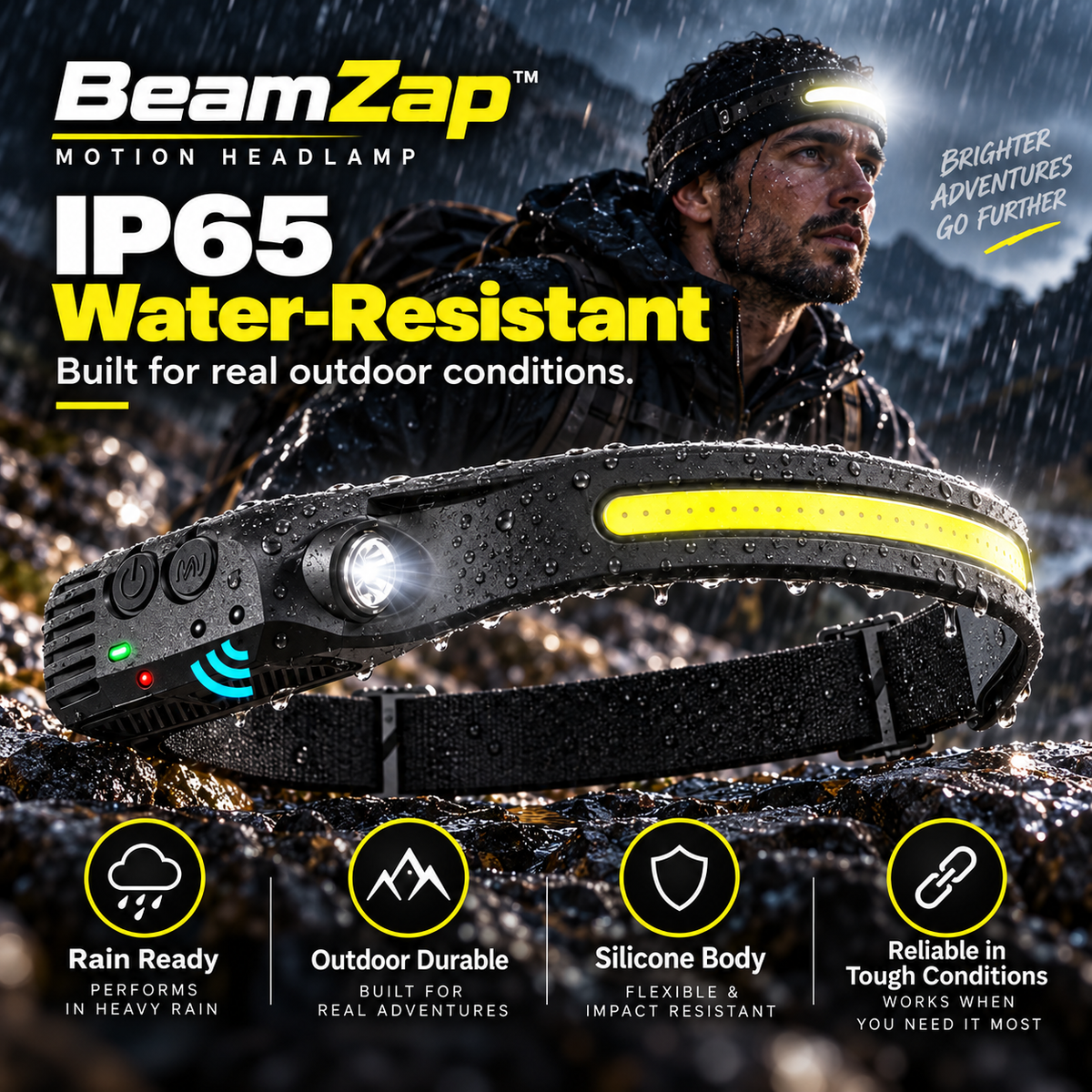 BeamZap™ 230° Rechargeable Motion Headlamp
