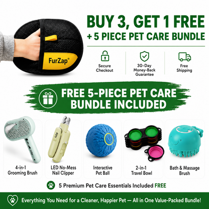 FurZap™ – Electrostatic Pet Hair Remover Glove