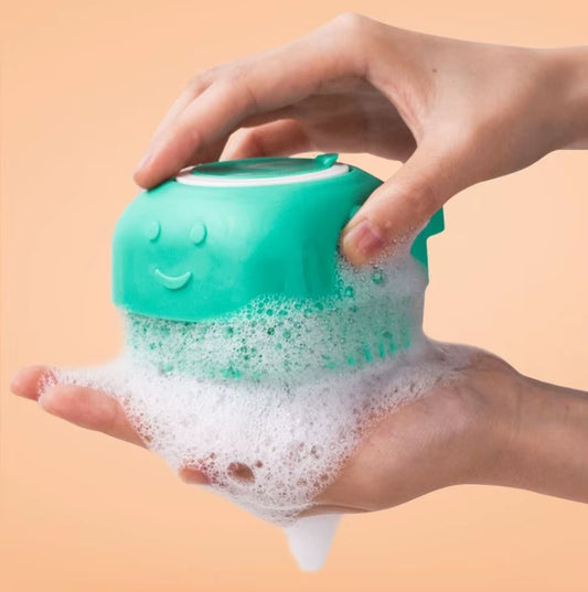 Foaming Pets Grooming Bathing Product Pet Bath Brush Silicone Soap Dispensing Massage Eco-Friendly Dog Grooming Brush for Dogs